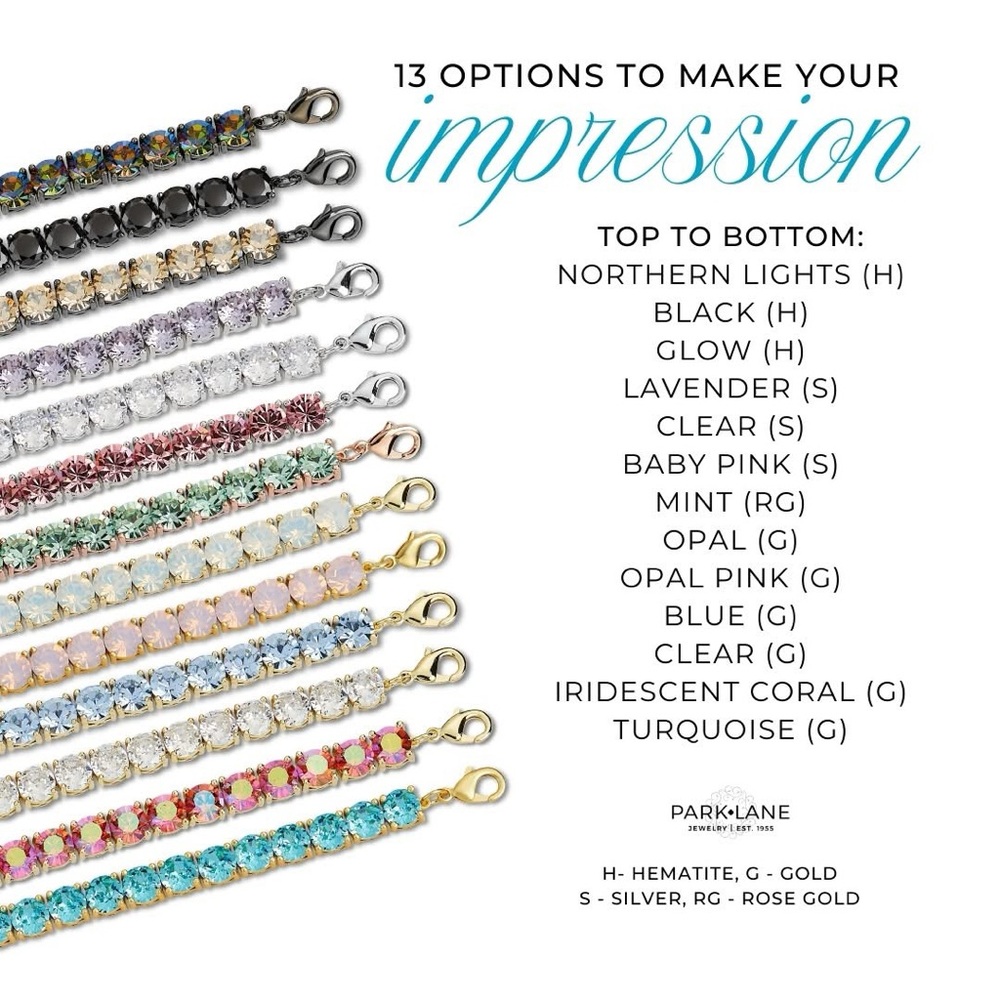 Park Lane Elegant Multi-Color Bracelet Collection